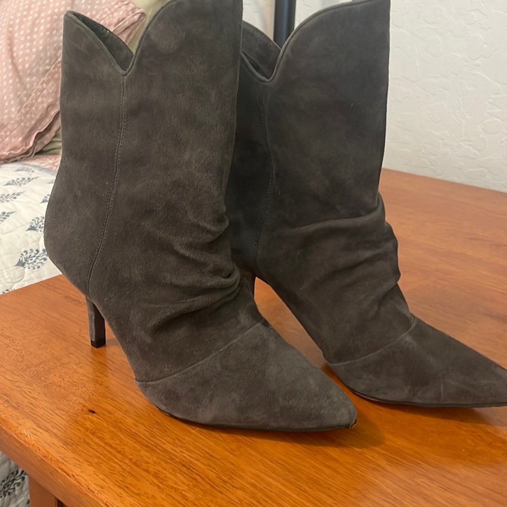 Vince Camuto, Grey Slouchy Boots, Sz. 8.5US/39EU